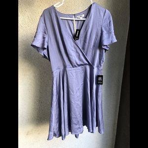 EXPRESS Periwinkle short sleep mini dress